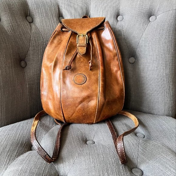 IBIZ Brown Vintage Leather Backpack main image 5